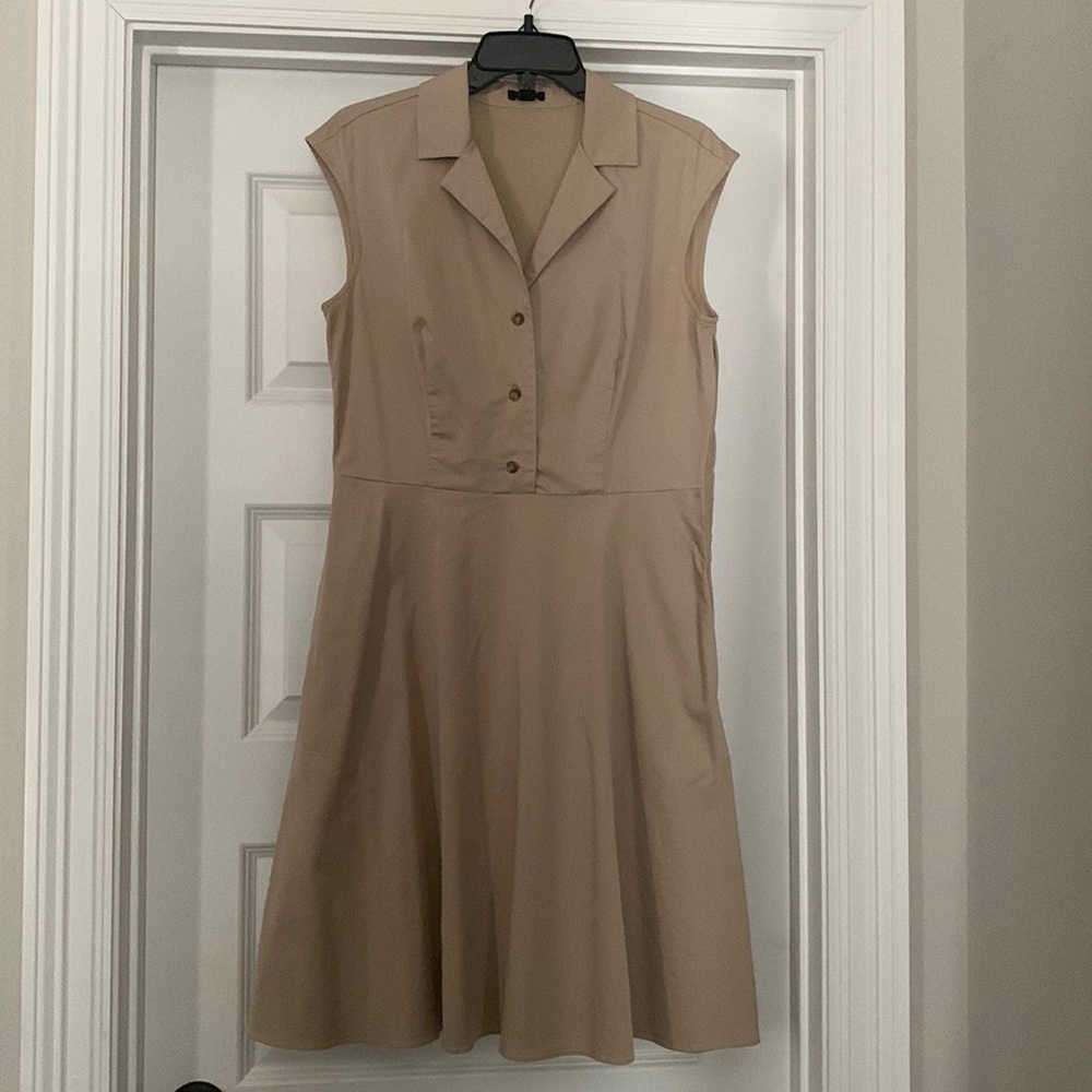 Ann Taylor Khaki Dress
